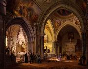 Giovanni Migliara Interno del monastero di Altacomba Sweden oil painting artist